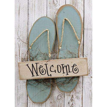 Blue Flip Flops - The Fox Decor